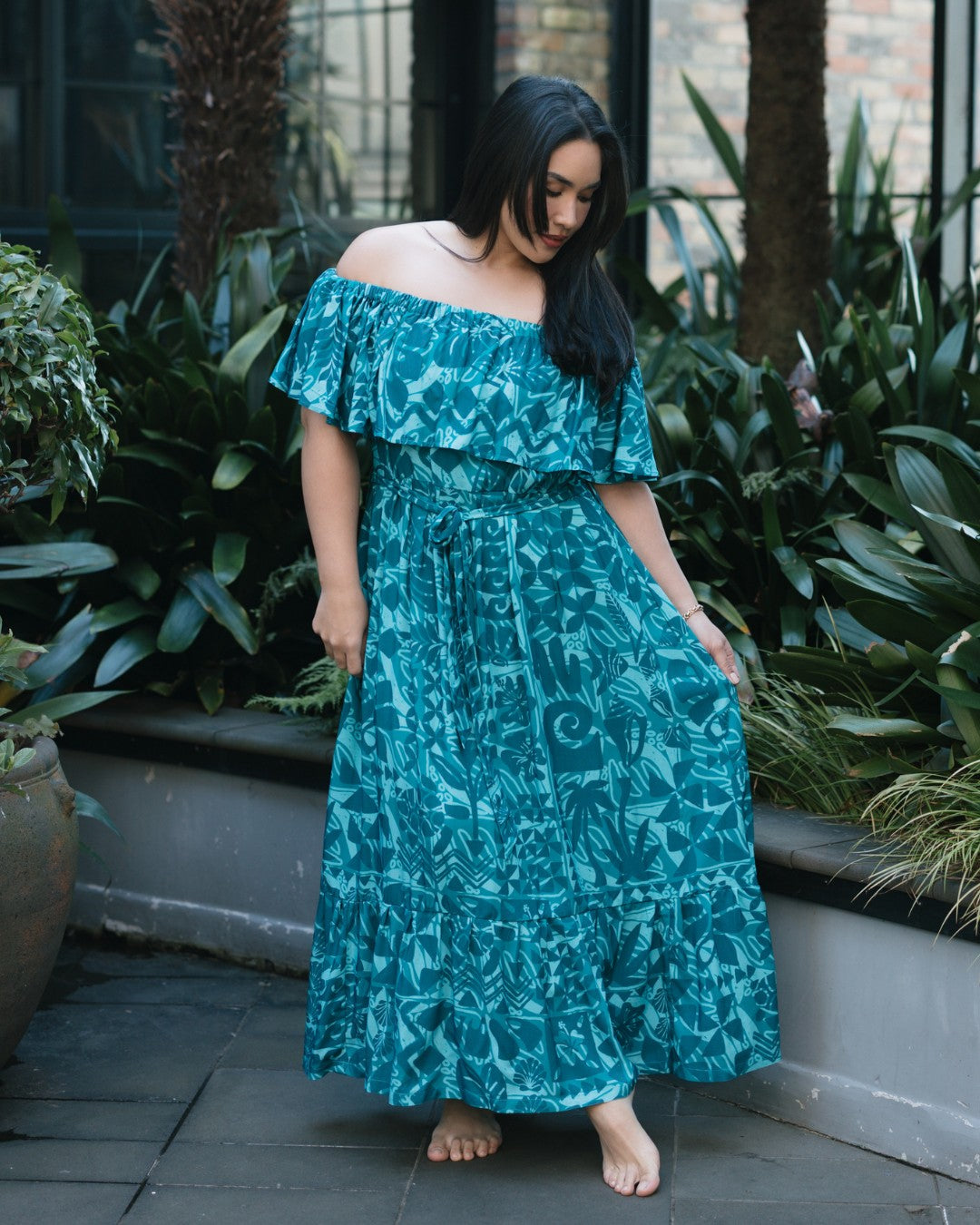 Teuila Womens Off Shoulder Dress