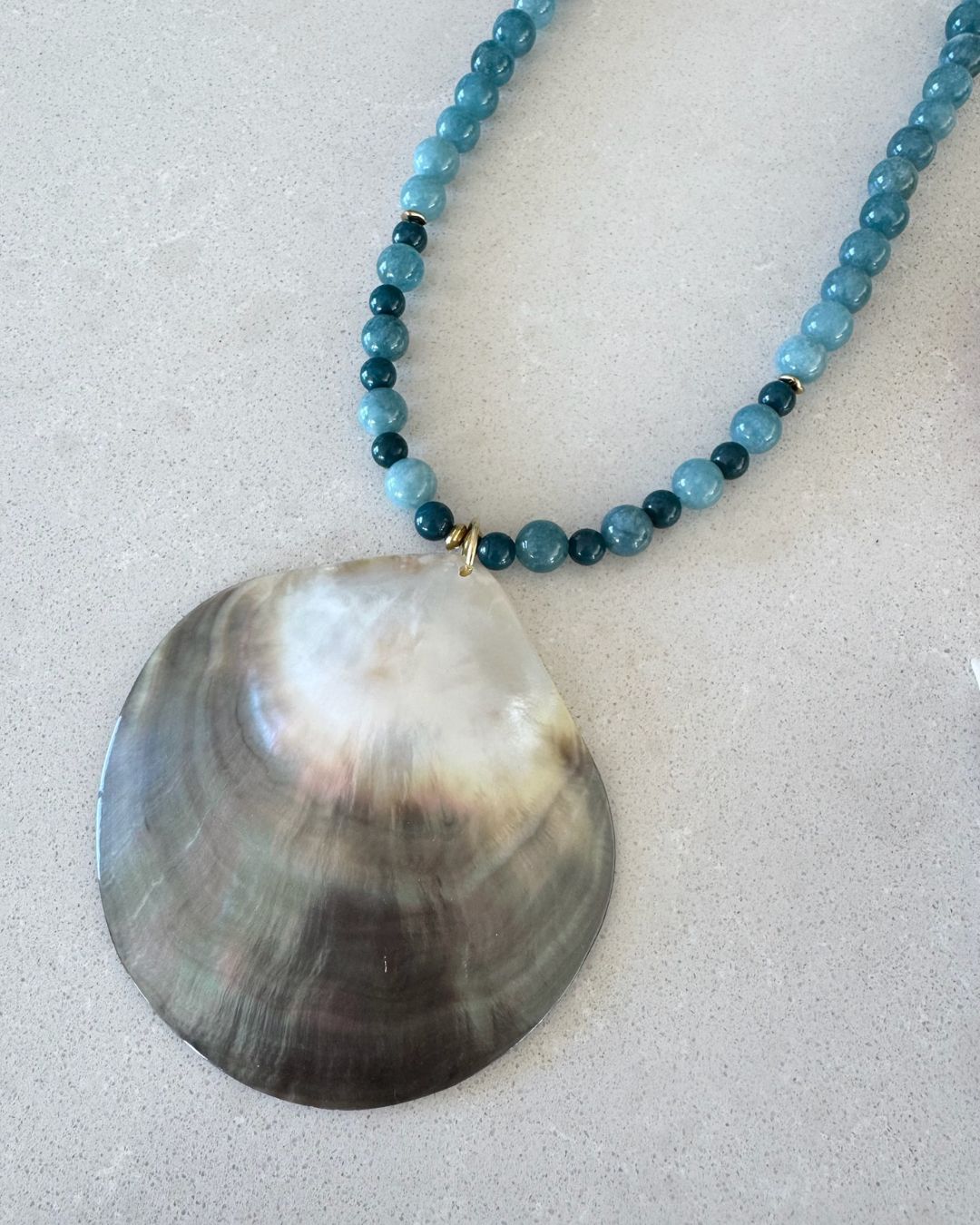ISLAKOKO x Seakk Aqua Stone Necklace