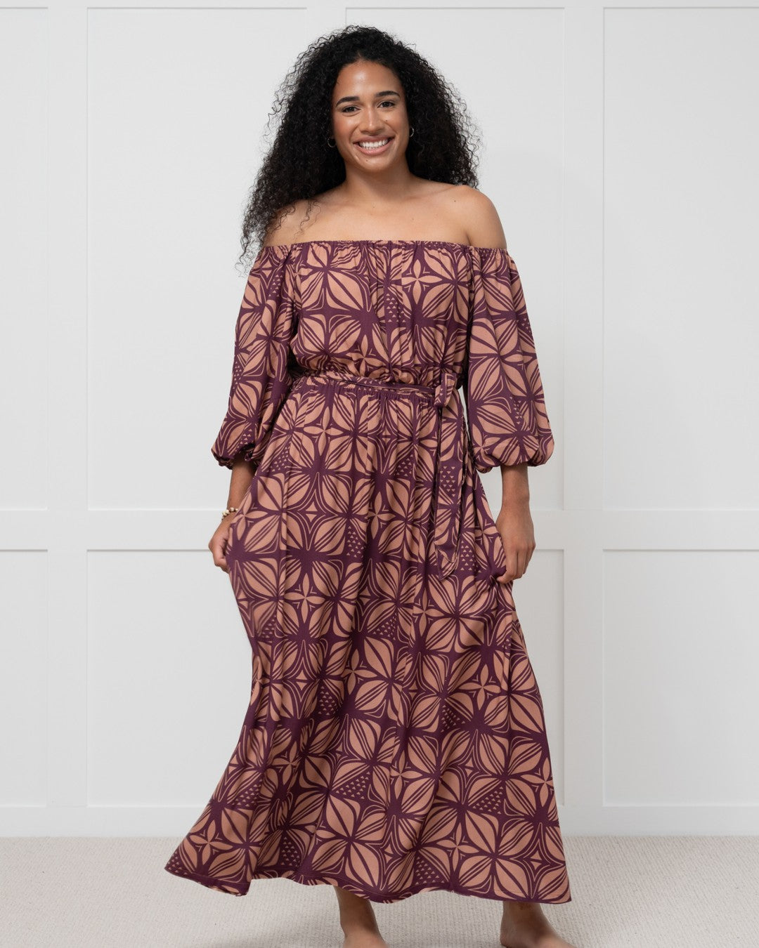 Island Dress & Shirt Matching Set - Dawn