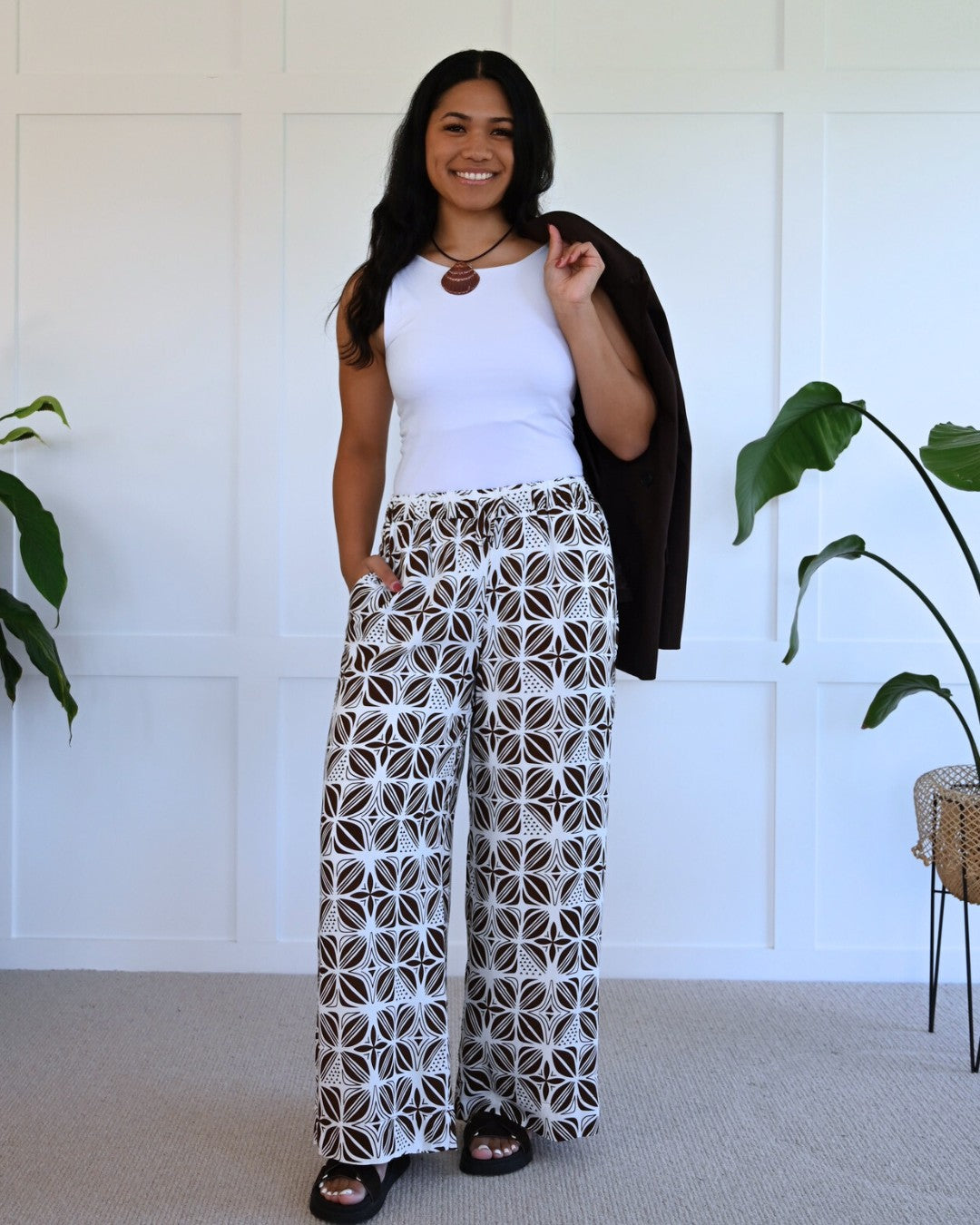 Kalea Womens Wide Leg Pants