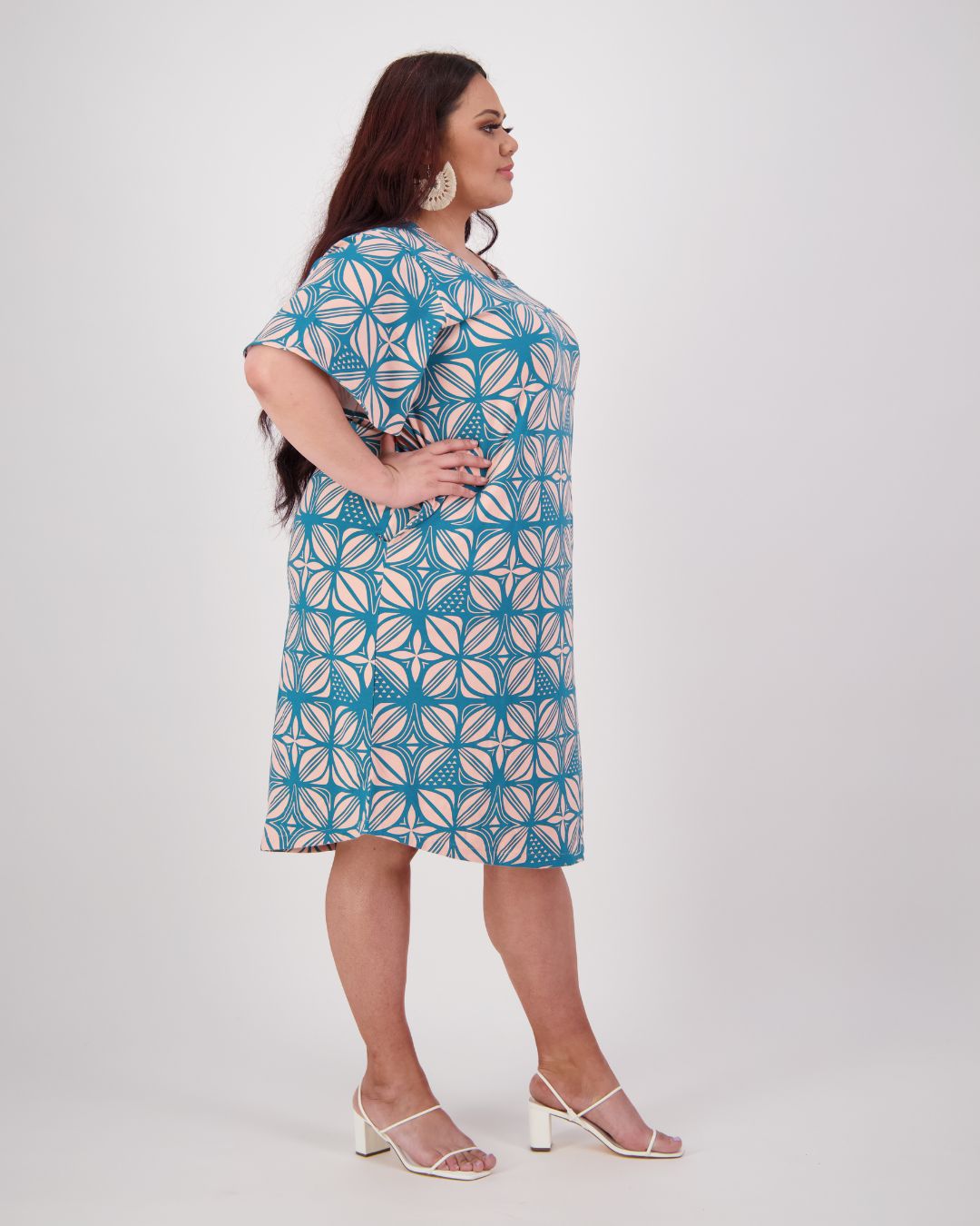 Lulu Womens Island TShirt Dress - Plus Size - Side