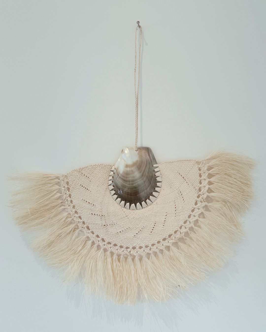 Cook Island Rito Hand Made Fans - Natural