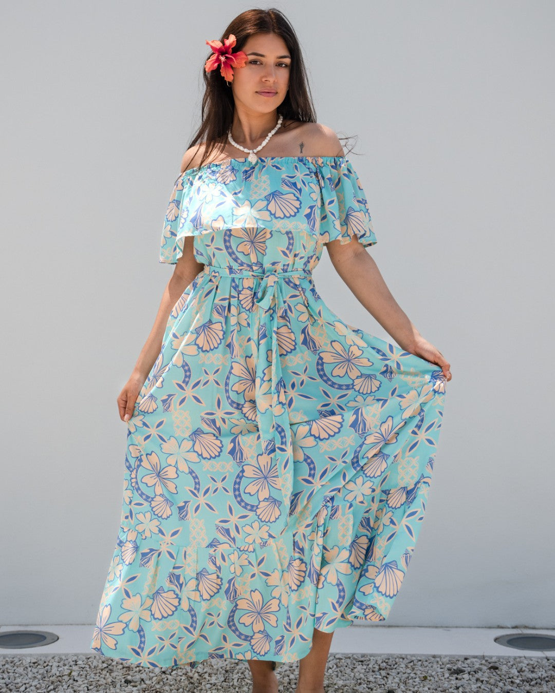 Island floral dress best sale