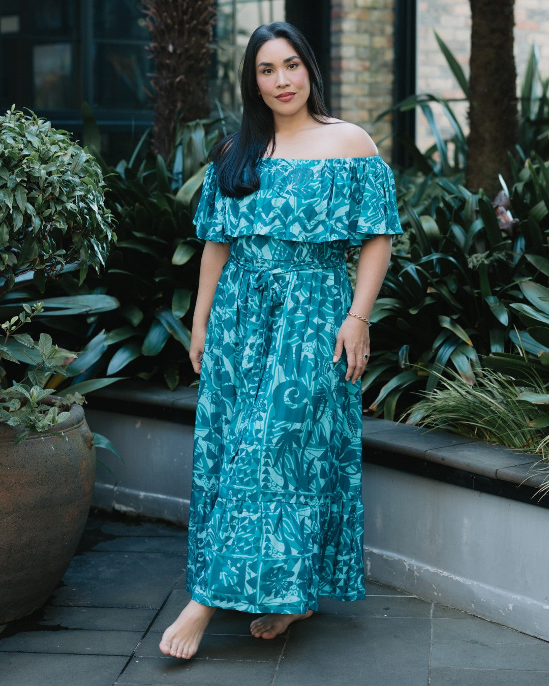Teuila Womens Off Shoulder Dress
