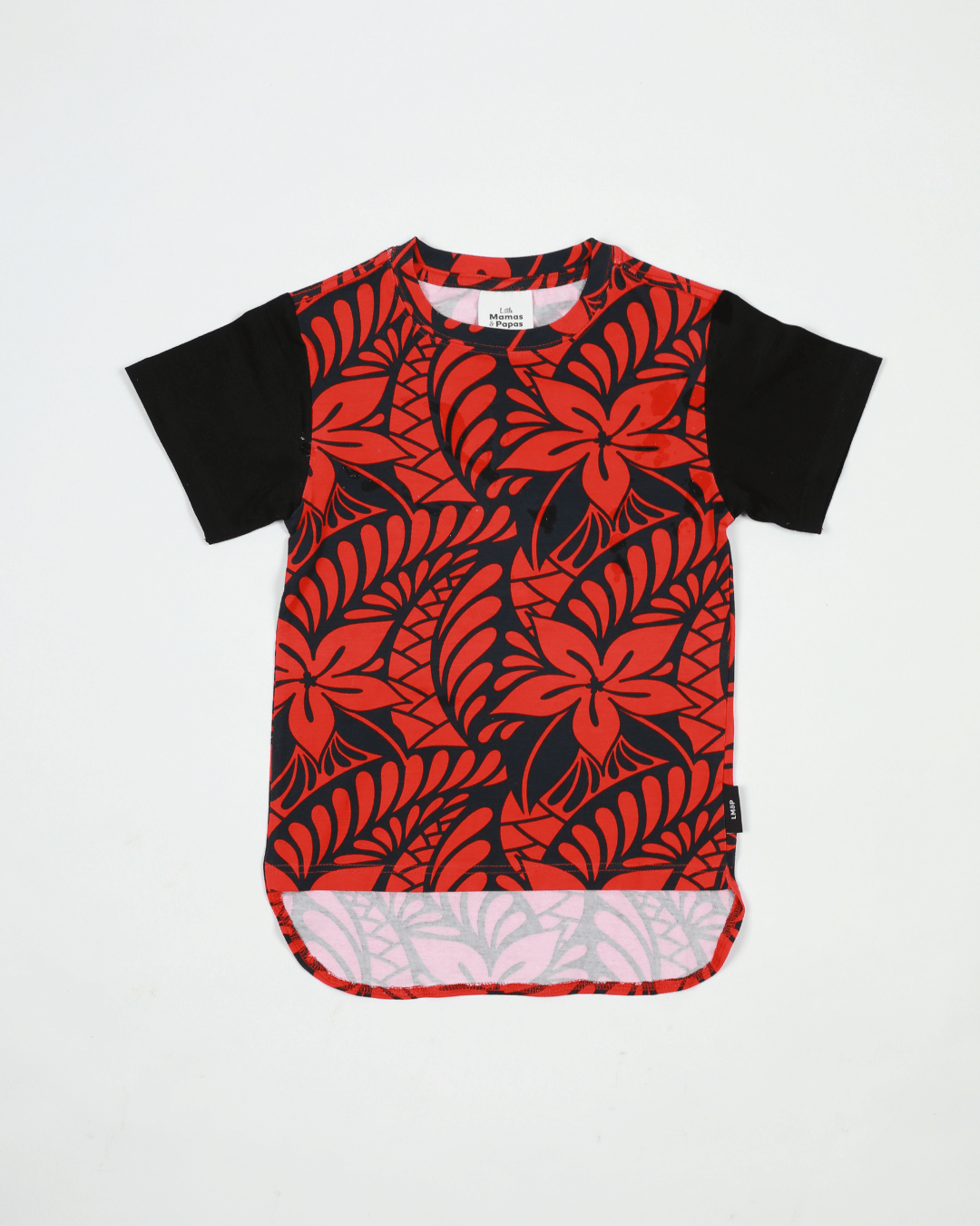 Keanu II Baby Sleeve Drop Hem T-Shirt - Lagoon Sunrise