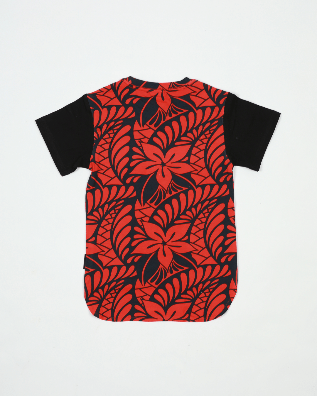 Keanu II Baby Sleeve Drop Hem T-Shirt - Lagoon Sunrise