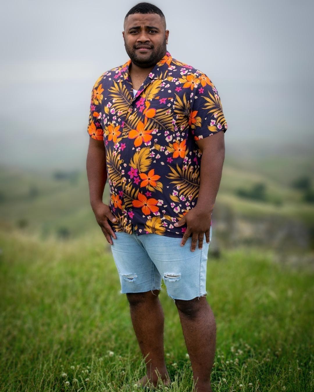Kanoa II Mens Short Sleeve Shirt - Tropic Jungle