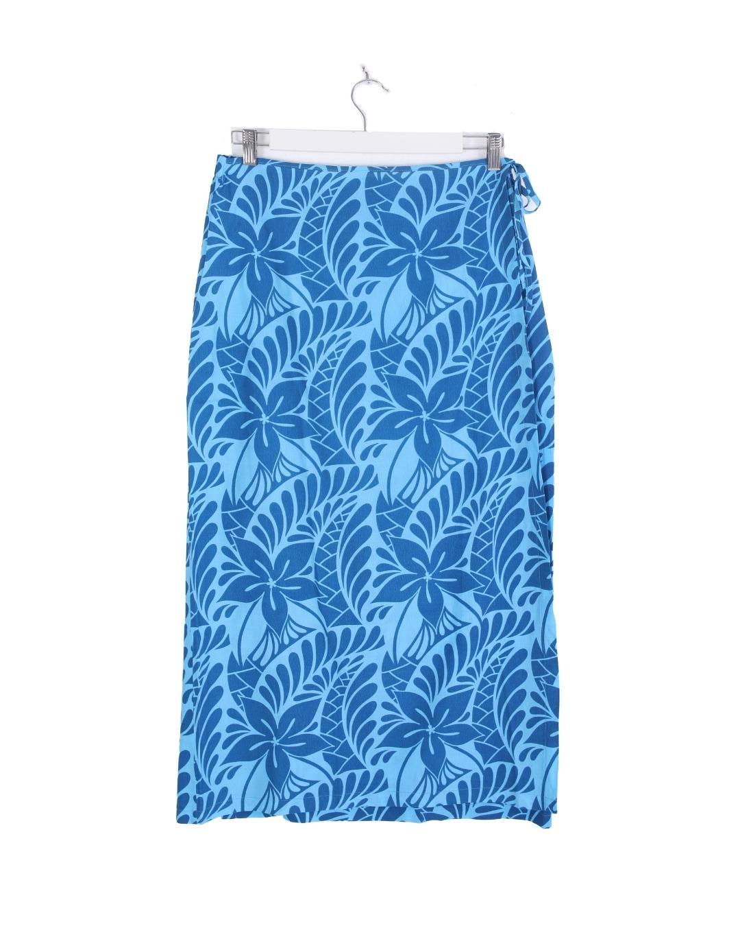 Kala Womens Wrap Skirt - Lagoon Blue
