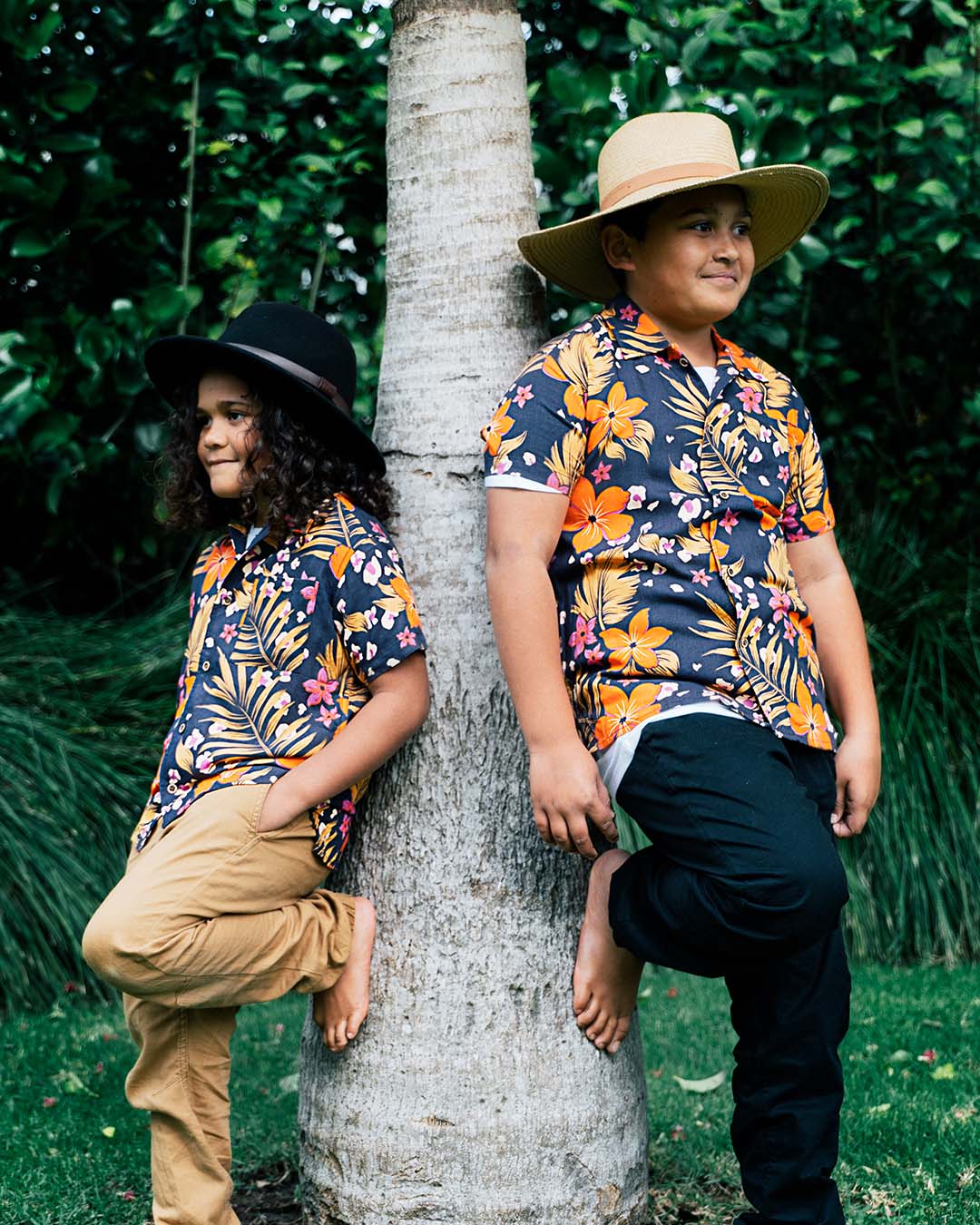 Kanoa II Tween Short Sleeve Shirt - Tropic Jungle