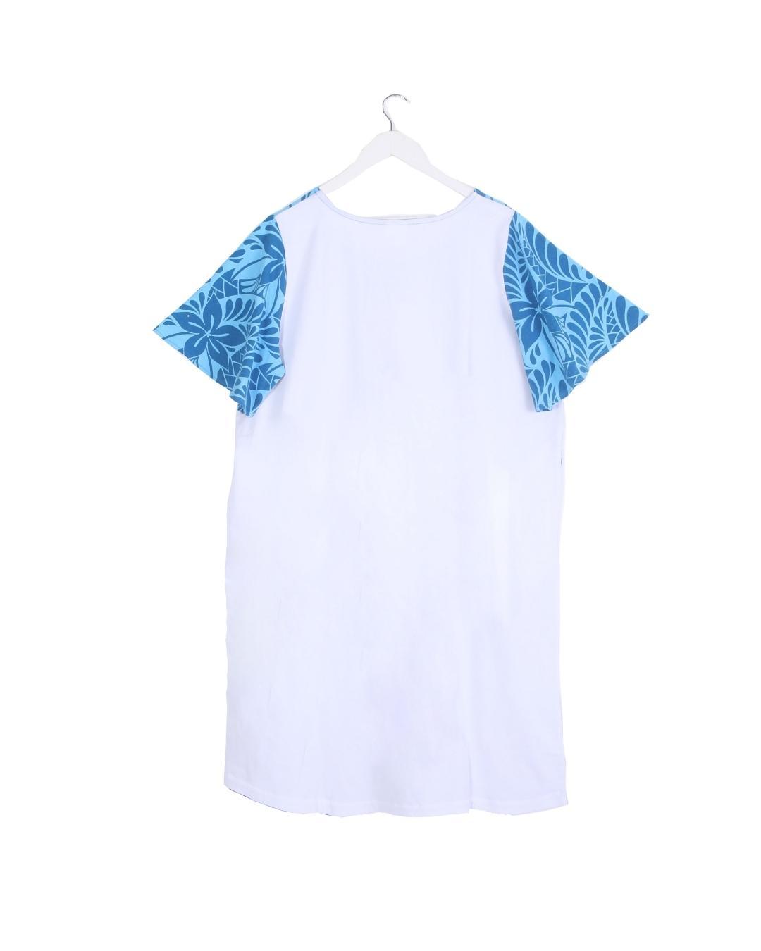 Lulu Womens T Shirt Dress - Lagoon Blue